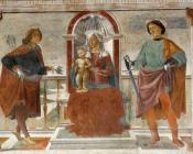 多梅尼科 基尔兰达约 : Madonna and Child with St Sebastian and St Julian